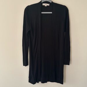 Black Duster Style Cardigan